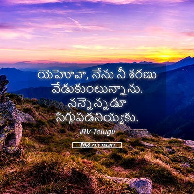 Picture 05 - కీర్తన 71:1 TELIRV - యెహోవా, నేను నీ - Bible Verse Picture