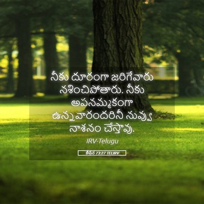 Picture 05 - కీర్తన 73:27 TELIRV - నీకు దూరంగా - Bible Verse Picture