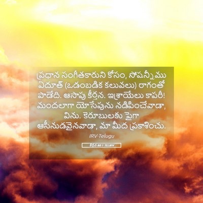 Picture 05 - కీర్తన 80:1 TELIRV - ప్రధాన - Bible Verse Picture
