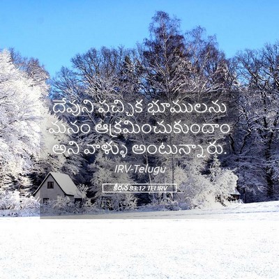 Picture 05 - కీర్తన 83:12 TELIRV - దేవుని పచ్చిక - Bible Verse Picture