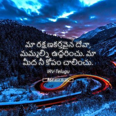 Picture 05 - కీర్తన 85:4 TELIRV - మా రక్షణకర్తవైన - Bible Verse Picture