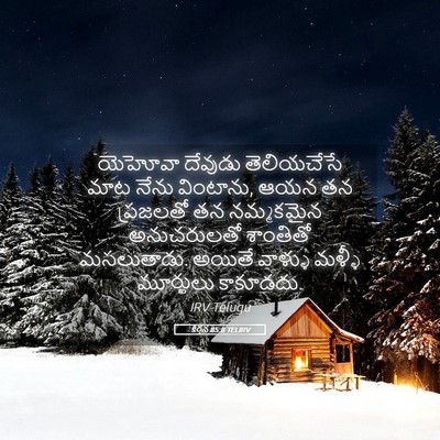 Picture 05 - కీర్తన 85:8 TELIRV - యెహోవా దేవుడు - Bible Verse Picture