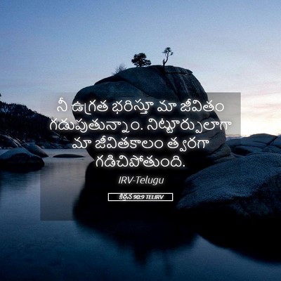 Picture 05 - కీర్తన 90:9 TELIRV - నీ ఉగ్రత భరిస్తూ - Bible Verse Picture