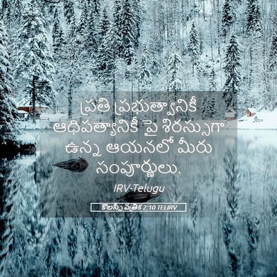 Picture 05 - కొలస్సీ పత్రిక 2:10 TELIRV - ప్రతి - Bible Verse Picture