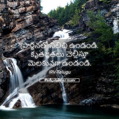Picture 05 - కొలస్సీ పత్రిక 4:2 TELIRV - ప్రార్థనలో నిలిచి - Bible Verse Picture
