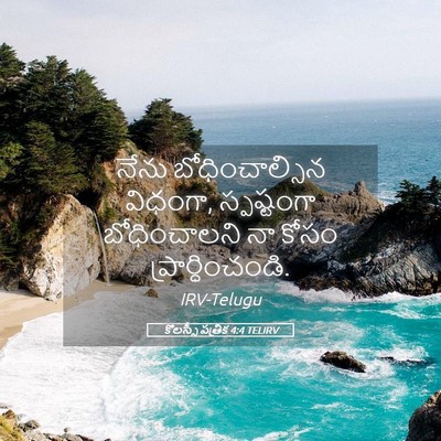 Picture 05 - కొలస్సీ పత్రిక 4:4 TELIRV - నేను బోధించాల్సిన - Bible Verse Picture