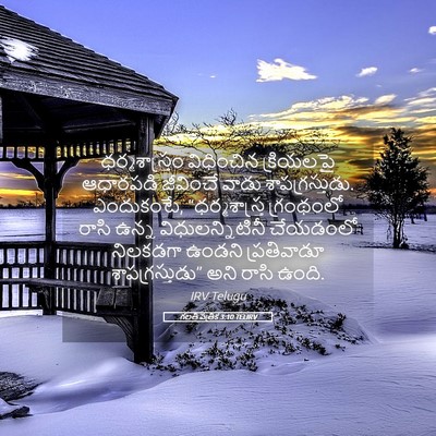Picture 05 - గలతీ పత్రిక 3:10 TELIRV - ధర్మశాస్త్రం - Bible Verse Picture