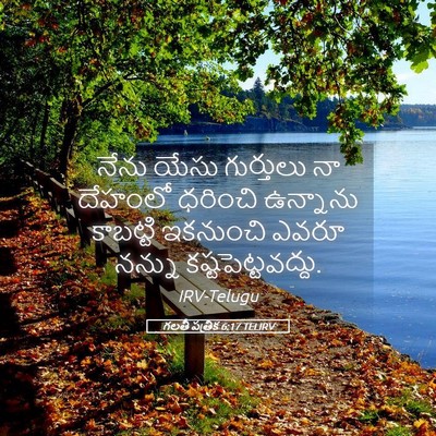 Picture 05 - గలతీ పత్రిక 6:17 TELIRV - నేను యేసు - Bible Verse Picture