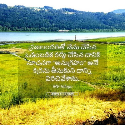 Picture 05 - జెకర్యా 11:10 TELIRV - ప్రజలందరితో నేను - Bible Verse Picture