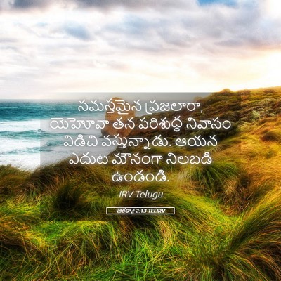 Picture 05 - జెకర్యా 2:13 TELIRV - సమస్తమైన - Bible Verse Picture