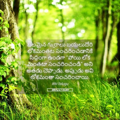 Picture 05 - జెకర్యా 6:7 TELIRV - బలమైన గుర్రాలు - Bible Verse Picture