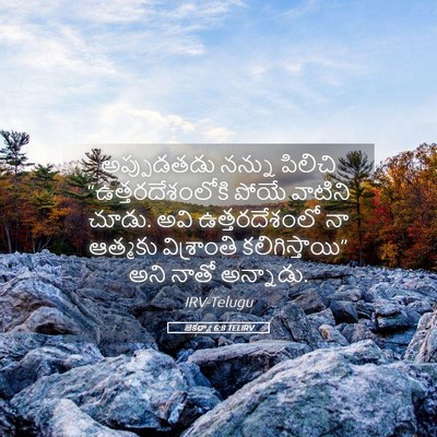 Picture 05 - జెకర్యా 6:8 TELIRV - అప్పుడతడు నన్ను - Bible Verse Picture