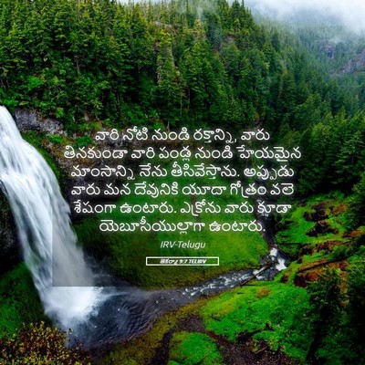 Picture 05 - జెకర్యా 9:7 TELIRV - వారి నోటి నుండి - Bible Verse Picture
