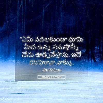 Picture 05 - జెఫన్యా 1:2 TELIRV - “ఏమీ వదలకుండా - Bible Verse Picture