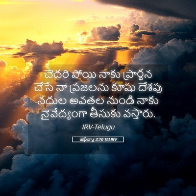 Picture 05 - జెఫన్యా 3:10 TELIRV - చెదరి పోయి నాకు - Bible Verse Picture