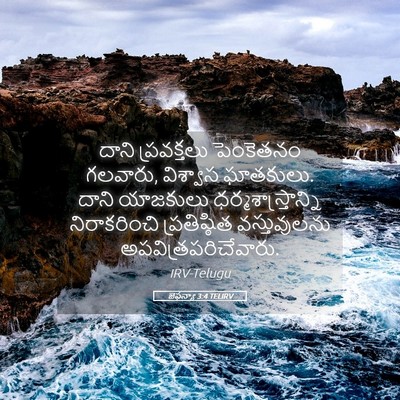 Picture 05 - జెఫన్యా 3:4 TELIRV - దాని ప్రవక్తలు - Bible Verse Picture