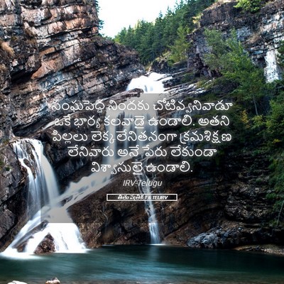 Picture 05 - తీతు పత్రిక 1:6 TELIRV - సంఘపెద్ద నిందకు - Bible Verse Picture
