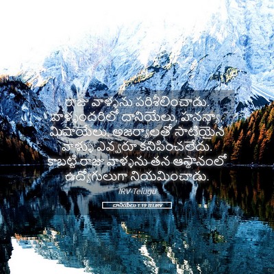 Picture 05 - దానియేలు 1:19 TELIRV - రాజు వాళ్ళను - Bible Verse Picture