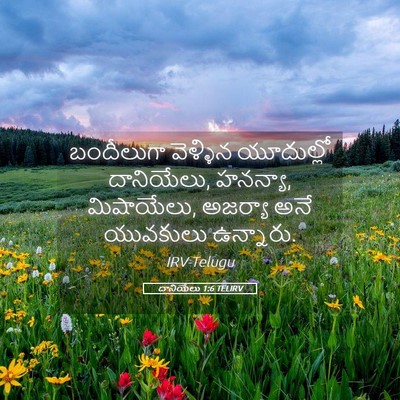 Picture 05 - దానియేలు 1:6 TELIRV - బందీలుగా వెళ్ళిన - Bible Verse Picture