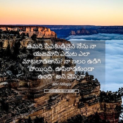 Picture 05 - దానియేలు 10:17 TELIRV - తమరి సేవకుడినైన - Bible Verse Picture