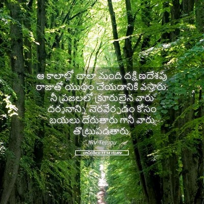 Picture 05 - దానియేలు 11:14 TELIRV - ఆ కాలాల్లో చాలా - Bible Verse Picture