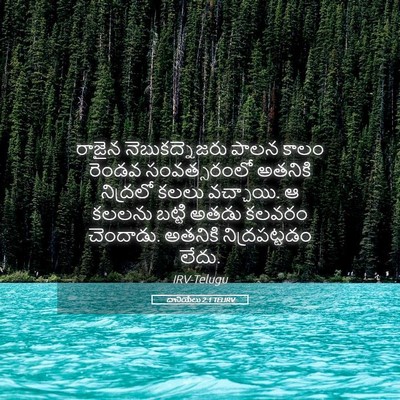 Picture 05 - దానియేలు 2:1 TELIRV - రాజైన - Bible Verse Picture