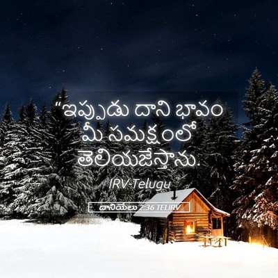 Picture 05 - దానియేలు 2:36 TELIRV - “ఇప్పుడు దాని - Bible Verse Picture