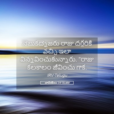 Picture 05 - దానియేలు 3:9 TELIRV - నెబుకద్నెజరు రాజు - Bible Verse Picture
