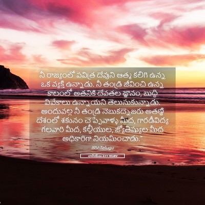 Picture 05 - దానియేలు 5:11 TELIRV - నీ రాజ్యంలో - Bible Verse Picture