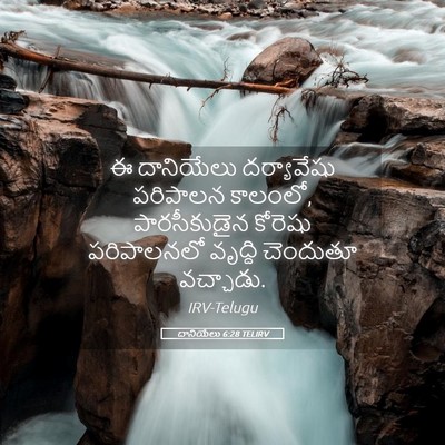 Picture 05 - దానియేలు 6:28 TELIRV - ఈ దానియేలు - Bible Verse Picture