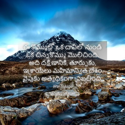 Picture 05 - దానియేలు 8:9 TELIRV - ఈ కొమ్ముల్లో ఒక - Bible Verse Picture