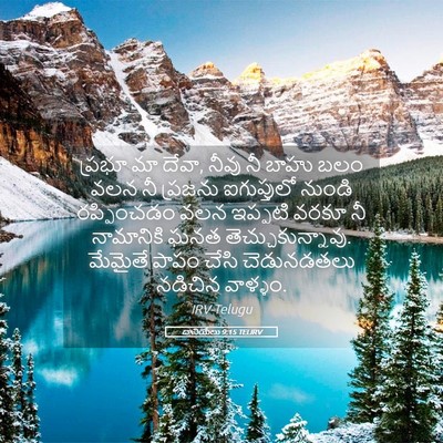 Picture 05 - దానియేలు 9:15 TELIRV - ప్రభూ మా దేవా, నీవు - Bible Verse Picture