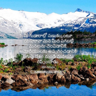 Picture 05 - ద్వితీయోపదేశ కాండము 1:27 TELIRV - మీ గుడారాల్లో - Bible Verse Picture