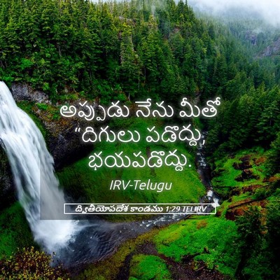 Picture 05 - ద్వితీయోపదేశ కాండము 1:29 TELIRV - అప్పుడు నేను మీతో - Bible Verse Picture