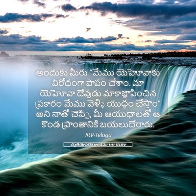 Picture 05 - ద్వితీయోపదేశ కాండము 1:41 TELIRV - అందుకు మీరు “మేము - Bible Verse Picture