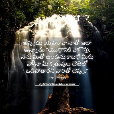 Picture 05 - ద్వితీయోపదేశ కాండము 1:42 TELIRV - అప్పుడు యెహోవా - Bible Verse Picture