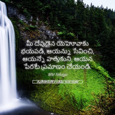 Picture 05 - ద్వితీయోపదేశ కాండము 10:20 TELIRV - మీ దేవుడైన - Bible Verse Picture