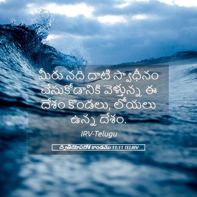 Picture 05 - ద్వితీయోపదేశ కాండము 11:11 TELIRV - మీరు నది దాటి - Bible Verse Picture