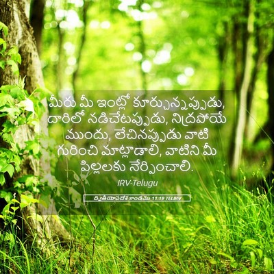 Picture 05 - ద్వితీయోపదేశ కాండము 11:19 TELIRV - మీరు మీ ఇంట్లో - Bible Verse Picture
