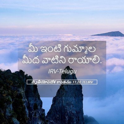 Picture 05 - ద్వితీయోపదేశ కాండము 11:20 TELIRV - మీ ఇంటి గుమ్మాల - Bible Verse Picture