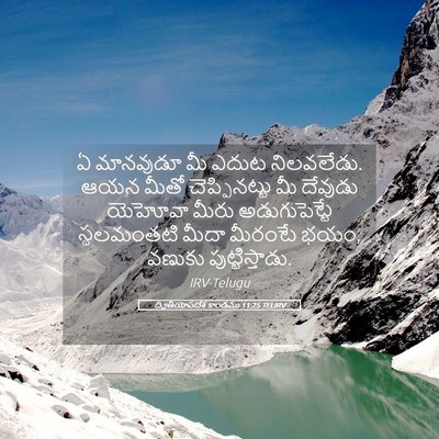 Picture 05 - ద్వితీయోపదేశ కాండము 11:25 TELIRV - ఏ మానవుడూ మీ ఎదుట - Bible Verse Picture