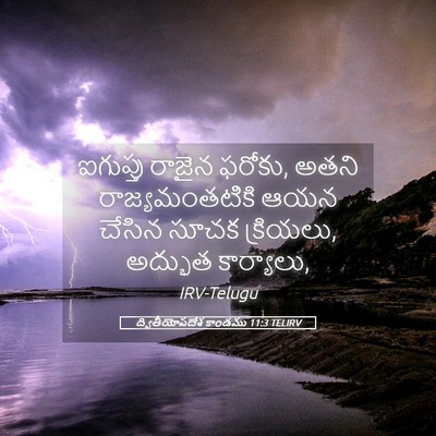 Picture 05 - ద్వితీయోపదేశ కాండము 11:3 TELIRV - ఐగుప్తు రాజైన - Bible Verse Picture