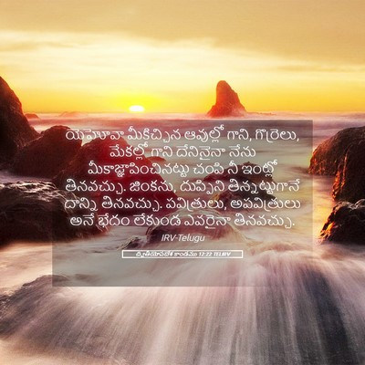 Picture 05 - ద్వితీయోపదేశ కాండము 12:22 TELIRV - యెహోవా మీకిచ్చిన - Bible Verse Picture