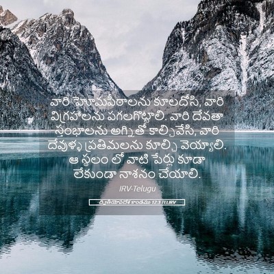 Picture 05 - ద్వితీయోపదేశ కాండము 12:3 TELIRV - వారి హోమపీఠాలను - Bible Verse Picture