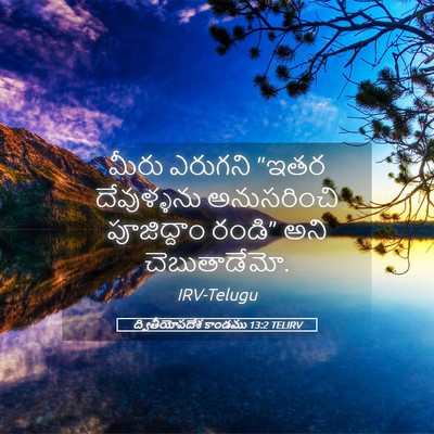 Picture 05 - ద్వితీయోపదేశ కాండము 13:2 TELIRV - మీరు ఎరుగని “ఇతర - Bible Verse Picture