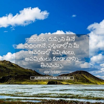 Picture 05 - ద్వితీయోపదేశ కాండము 15:22 TELIRV - జింకను, దుప్పిని - Bible Verse Picture