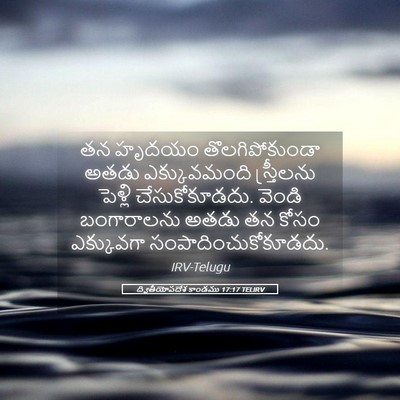 Picture 05 - ద్వితీయోపదేశ కాండము 17:17 TELIRV - తన హృదయం - Bible Verse Picture