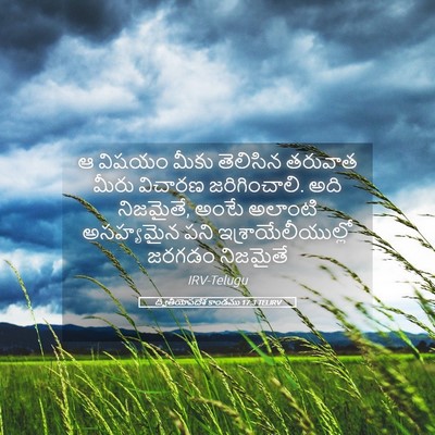 Picture 05 - ద్వితీయోపదేశ కాండము 17:3 TELIRV - ఆ విషయం మీకు - Bible Verse Picture