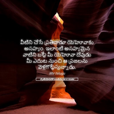 Picture 05 - ద్వితీయోపదేశ కాండము 18:12 TELIRV - వీటిని చేసే - Bible Verse Picture