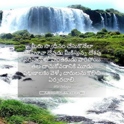 Picture 05 - ద్వితీయోపదేశ కాండము 19:3 TELIRV - మీరు స్వాధీనం - Bible Verse Picture